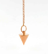 Cone-Shaped Copper Plated Brass Divination Pendulum on Chain| Woot & Hammy